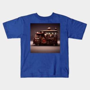 Steampunk Tokyo Ramen Food Truck Kids T-Shirt